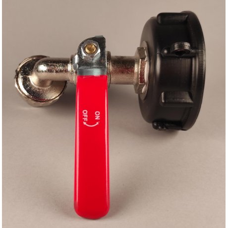 IBC redukce DN50 jemný závit BSP na 3/4" kohout mosazný