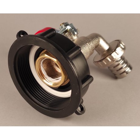 IBC redukce DN50 jemný závit BSP na 3/4" kohout mosazný