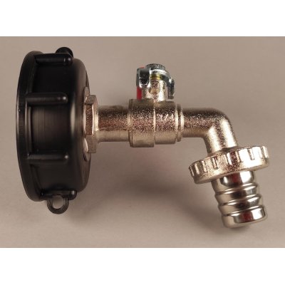 IBC redukce DN50 jemný závit BSP na 3/4" kohout mosazný