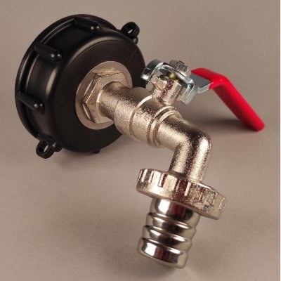 IBC redukce DN50 jemný závit BSP na 3/4" kohout mosazný