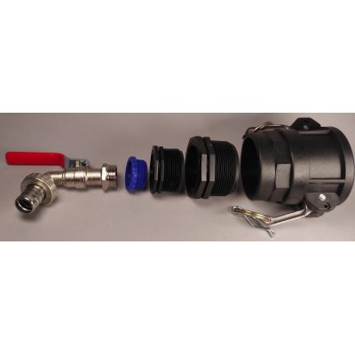 IBC redukce camlock na mosazný kohout