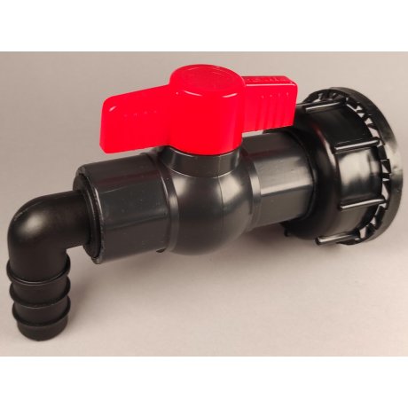 IBC redukce DN50 hrubý, plastový kohout 1"