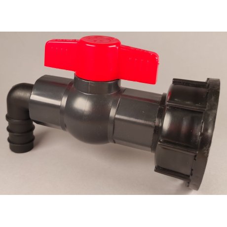 IBC redukce DN50 hrubý, plastový kohout 1"