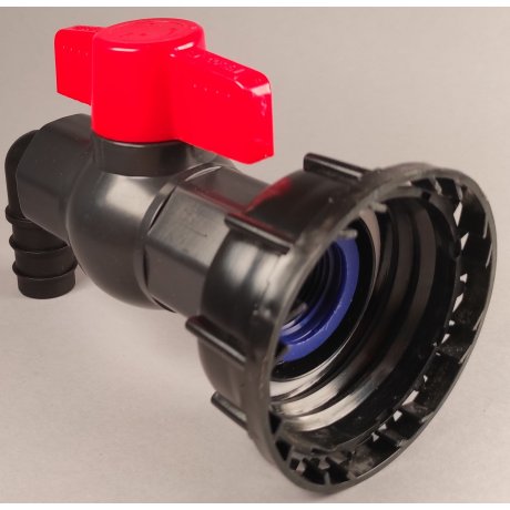 IBC redukce DN50 hrubý, plastový kohout 1"
