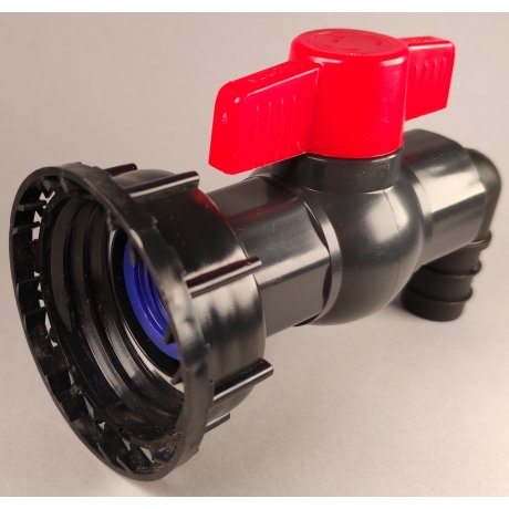 IBC redukce DN50 hrubý, plastový kohout 1"