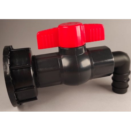 IBC redukce DN50 hrubý, plastový kohout 1"