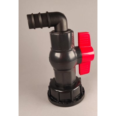 IBC redukce DN50 hrubý, plastový kohout 1"