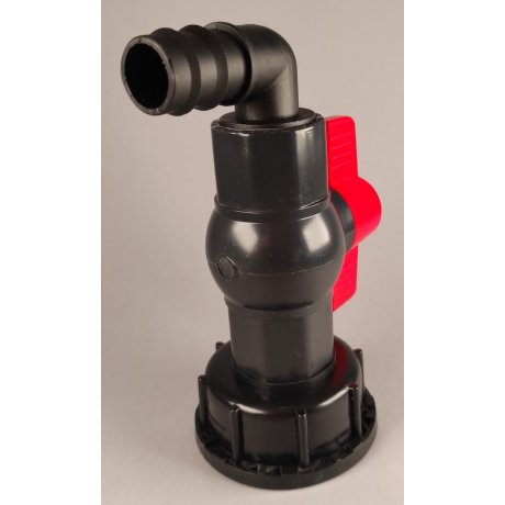 IBC redukce DN50 hrubý, plastový kohout 1"