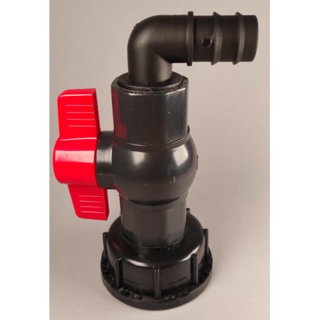 IBC redukce DN50 hrubý, plastový kohout 1"
