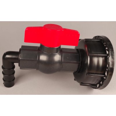 IBC redukce DN50 hrubý, plastový kohout 3/4"