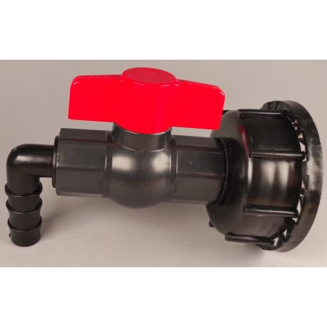 IBC redukce DN50 hrubý, plastový kohout 3/4"