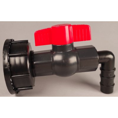 IBC redukce DN50 hrubý, plastový kohout 3/4"