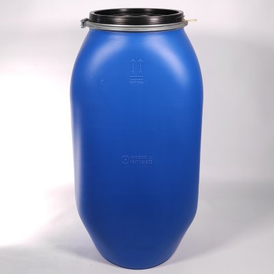 sud plastový 135L pákový uzávěr hranatý modrý | www.nadrze.navsechno.cz