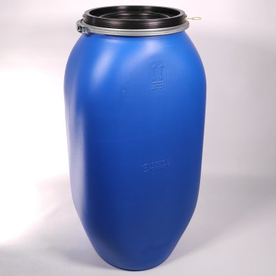 sud plastový 135L pákový uzávěr hranatý modrý | www.nadrze.navsechno.cz