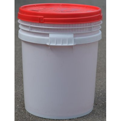 sud plastový 40L šroubovací bílý po tabletách do bazénu | www.nadrze.navsechno.cz