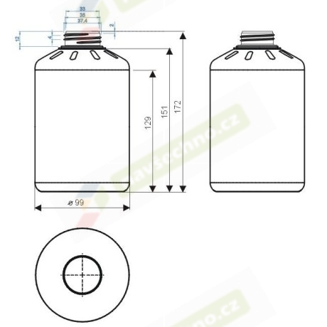 пластиковая бутылка 1л натур с сертификацией ООН|