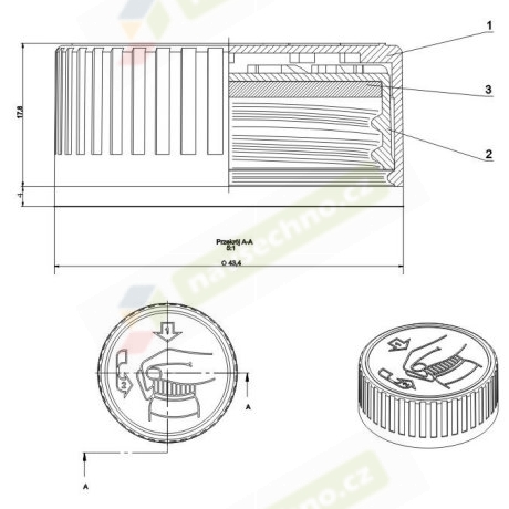 1 liter plastic fles, naturel, met VN-certificering