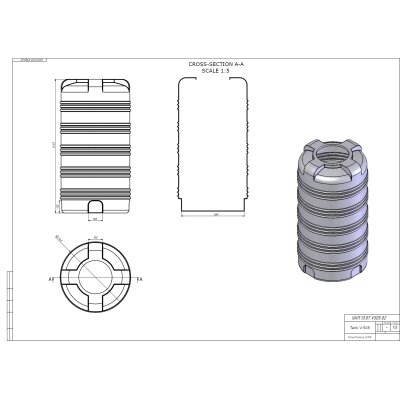 Самонесуча пластикова ємність 500 л