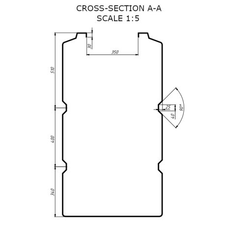 Самонесущий пластиковый бак 500л BK-500