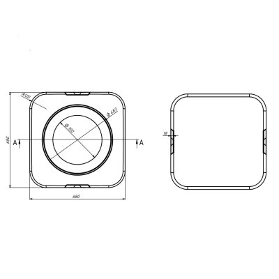 Самонесущий пластиковый бак 500л BK-500