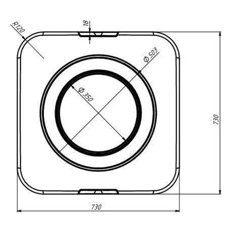 Самонесущий пластиковый бак 750л BK-750