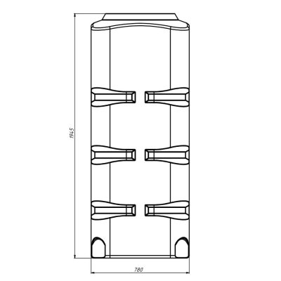 Tanque plástico autoportante de 1.000 l BK-1000
