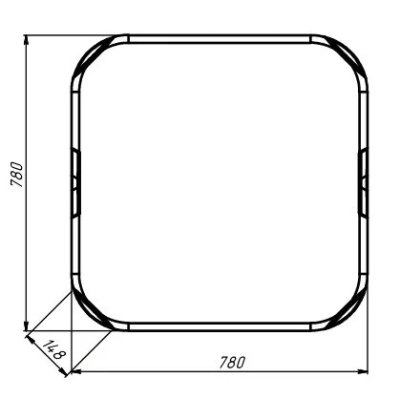 1.000l zelfdragende kunststof tank BK-1000