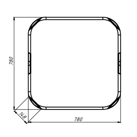 Самонесущий пластиковый резервуар 1000 л BK-1000