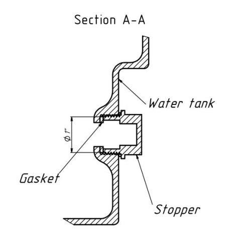 Самонесущий пластиковый резервуар емкостью 1000 л.