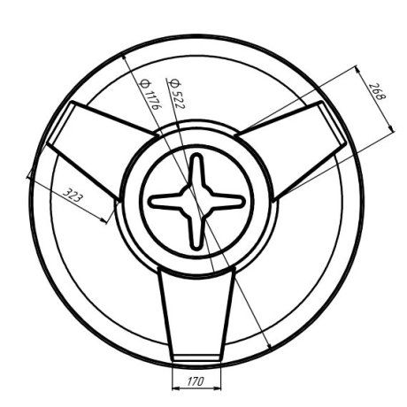 Самонесущий пластиковый резервуар емкостью 2000 л.