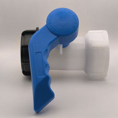 IBC screw-in cock 62mm / DN 50 coarse thread S60x6