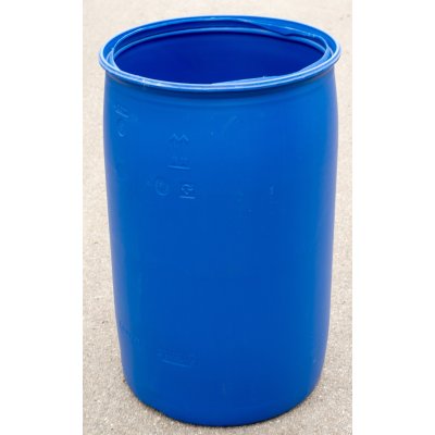 sud plastový 220L modrý odříznutý | www.nadrze.navsechno.cz