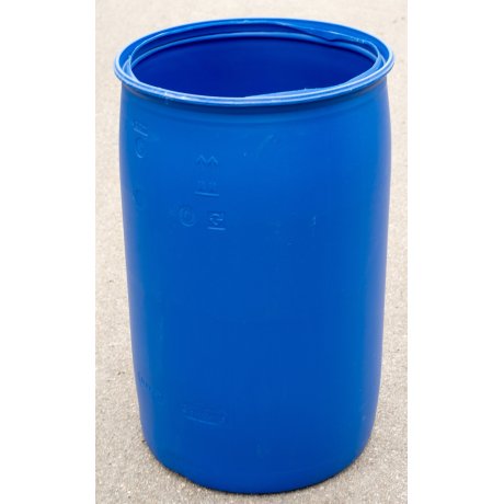 sud plastový 220L modrý odříznutý | www.nadrze.navsechno.cz