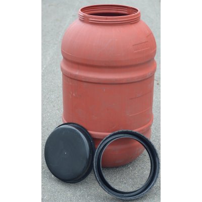 sud plastový 220L  šroubovací hnědý po cibulkách | www.nadrze.navsechno.cz